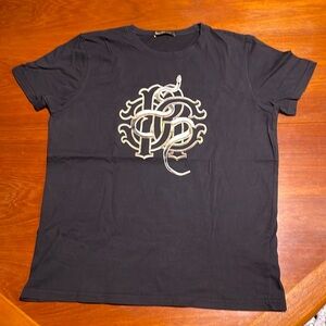 Roberto Cavalli black tee shirt size Large